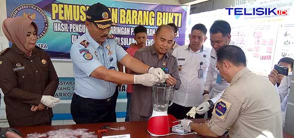BNN Baubau Musnakan 103 Sachet Barang Bukti Narkotika