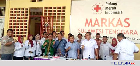 Kunjungi PMI Sultra, JK Sumbang 5 Miliar