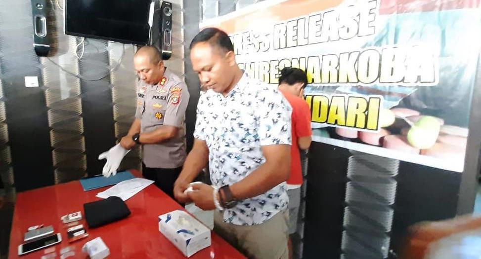 Resnarkoba Polres Kendari Amankan 20 Sachet Sabu