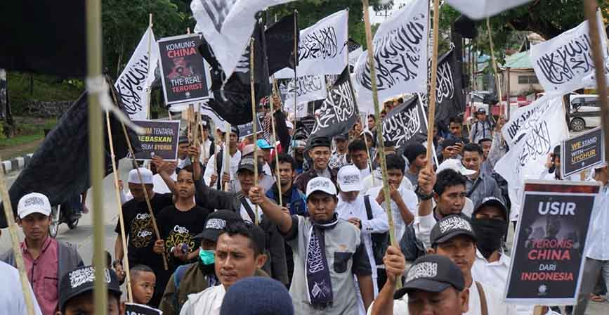 Bela Muslim Uighur, Ratusan Warga Sultra Kecam Rezim Cina