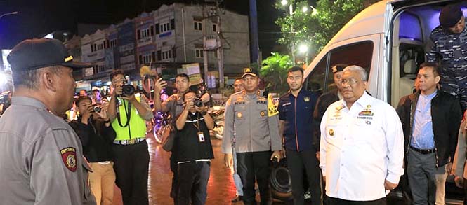 Gubernur Pantau Pengamanan Natal dan Tahun Baru