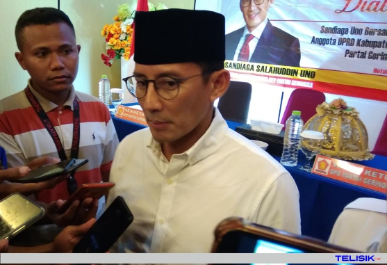Sandiaga Uno Bicara Soal Kriminalisasi Wartawan Buton Tengah