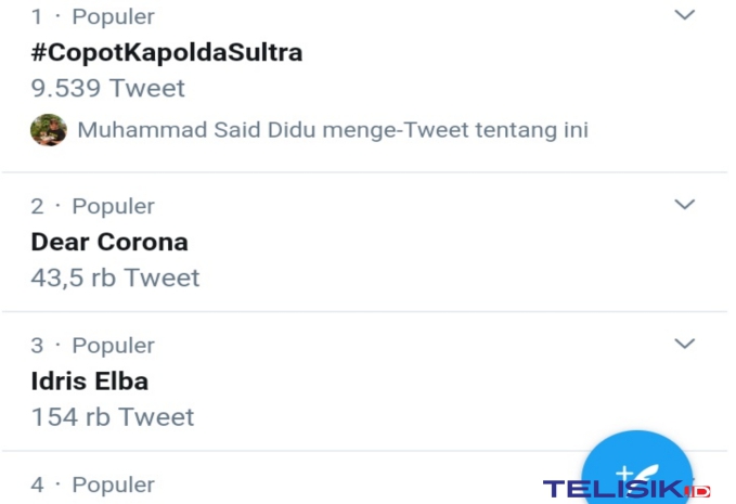 Permintaan Agar Kapolda Mundur dari Jabatan Dominasi Cuitan di Twitter
