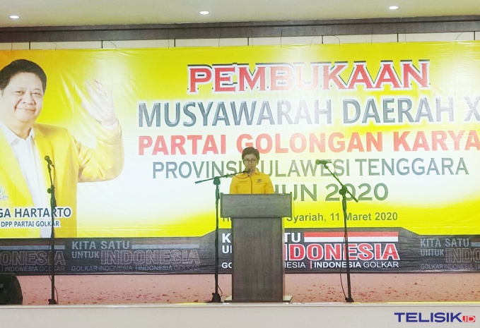 Nurul Arifin Buka Musda X Golkar Sultra