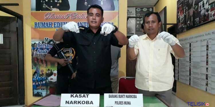 Polres Muna Tangkap Dua Pengedar Sabu