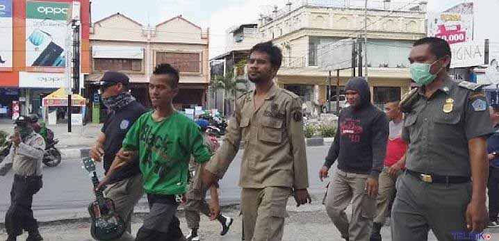Puluhan Anak Jalanan dan Pengemis di Kota Kendari Terjaring Razia