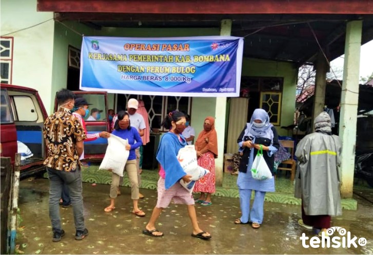 Akibat Lonjakan Harga Pasar, Pemda Bombana Keliling Jualan Beras
