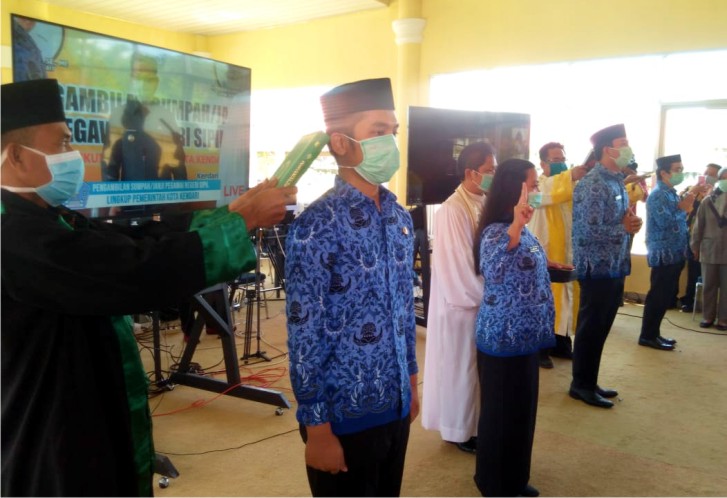 88 PNS di Kota Kendari Dilantik Online