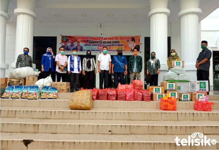 DPRD Kolut Salurkan Ratusan Paket Sembako dan Vitamin