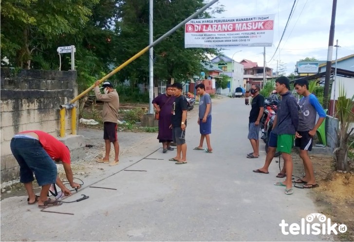 Cegah Penyebaran COVID-19, Warga Baubau Perketat Pintu Masuk