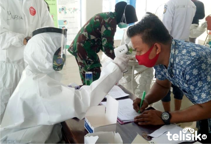 Lanal Kendari Rapid Test Massal di Pelabuhan