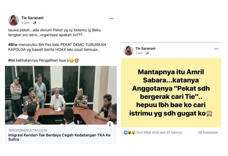 Tie Saranani Kembali Dilaporkan ke Polda