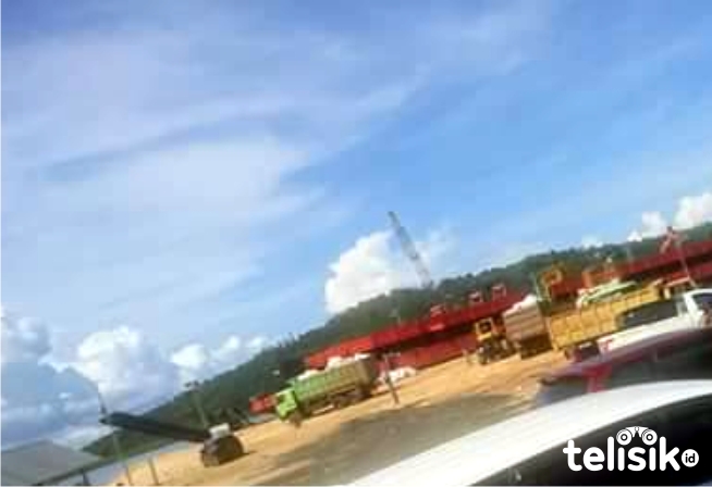 Belum Rampung dan Ambruk, Pelabuhan Paria Malah Digunakan PT Jhonlin