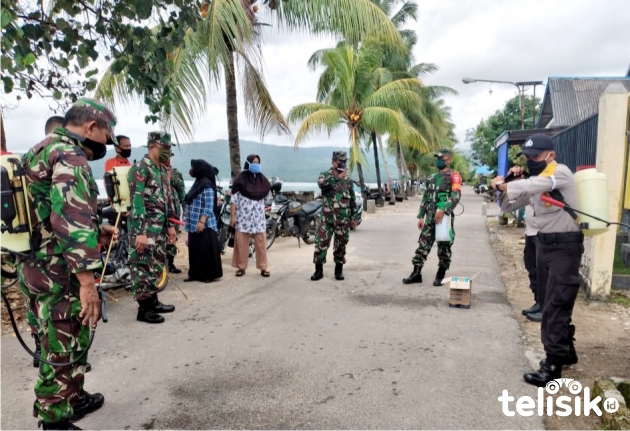 Dua Warga Positif COVID-19, Forkopimda Buton Semprot Disinfektan