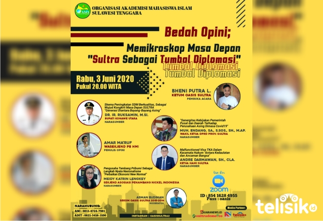 Gelar Diskusi Online, OASIS Bedah Masa Depan Sultra