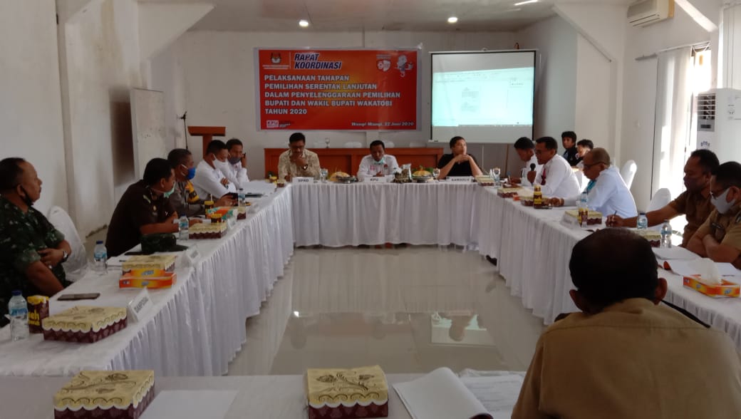 KPU Wakatobi Samakan Persepsi Bersama Bawaslu dan Forkopimda