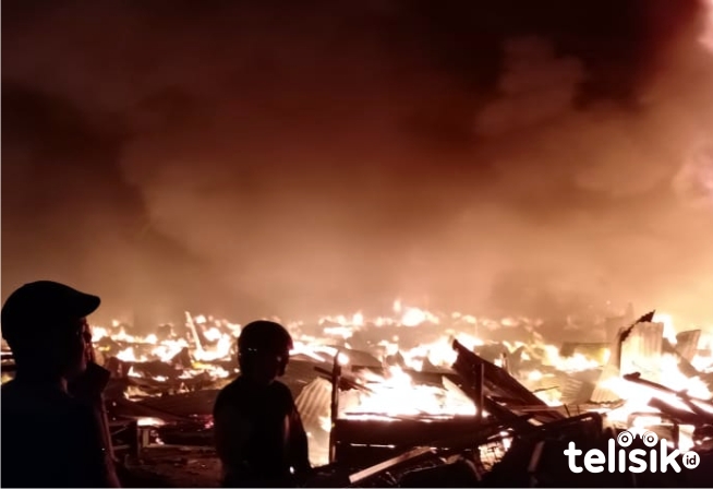 Pasar Laino Terbakar, Kerugian Ditaksir Ratusan Miliar