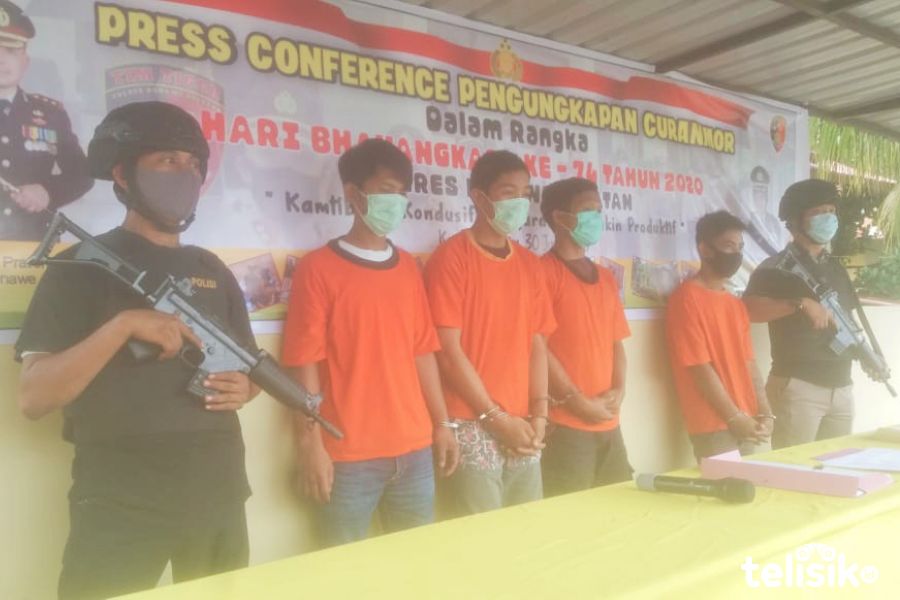 Polres Konsel Tangkap Empat Pelaku Curanmor