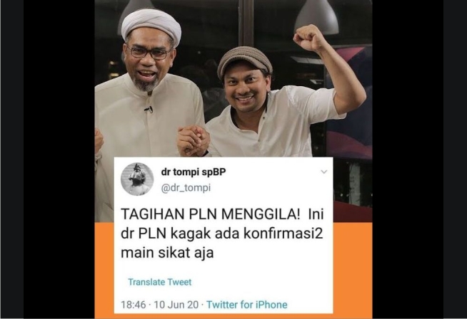 Sebut Tagihan PLN Menggila, Dokter Tompi Dicap Kampret