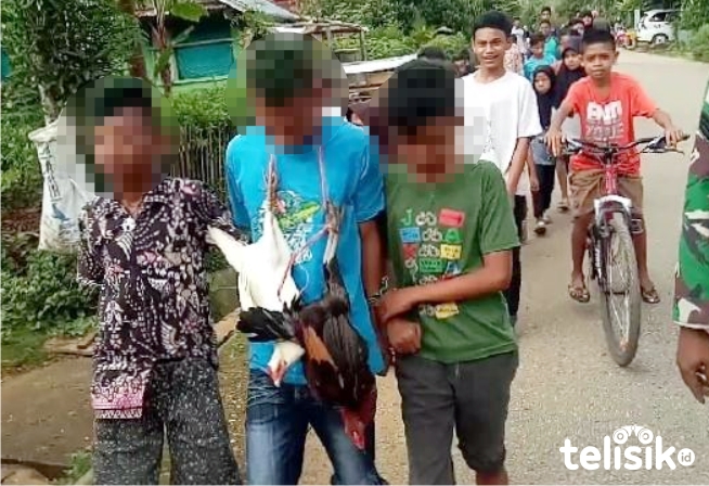 Tertangkap Basah Mencuri, 3 Remaja Diarak Keliling Kampung