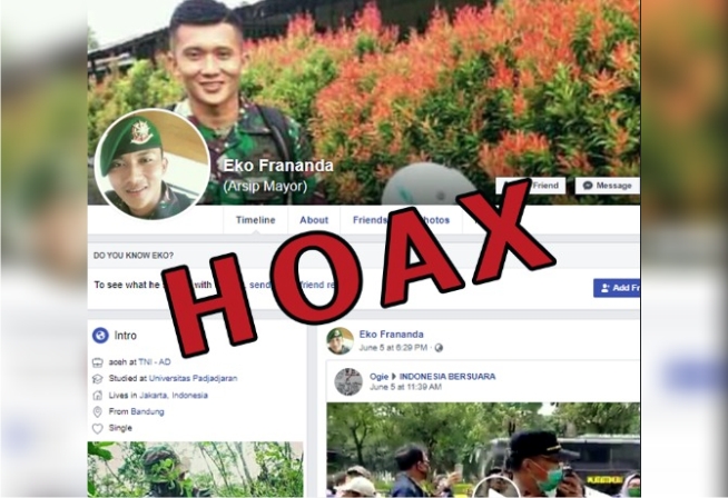 Ujaran Kebencian Gunakan Akun Palsu, Coreng TNI AD