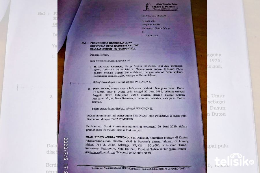 Bupati dan Anggota DPRD Busel Layangkan Keberatan Soal Pansus