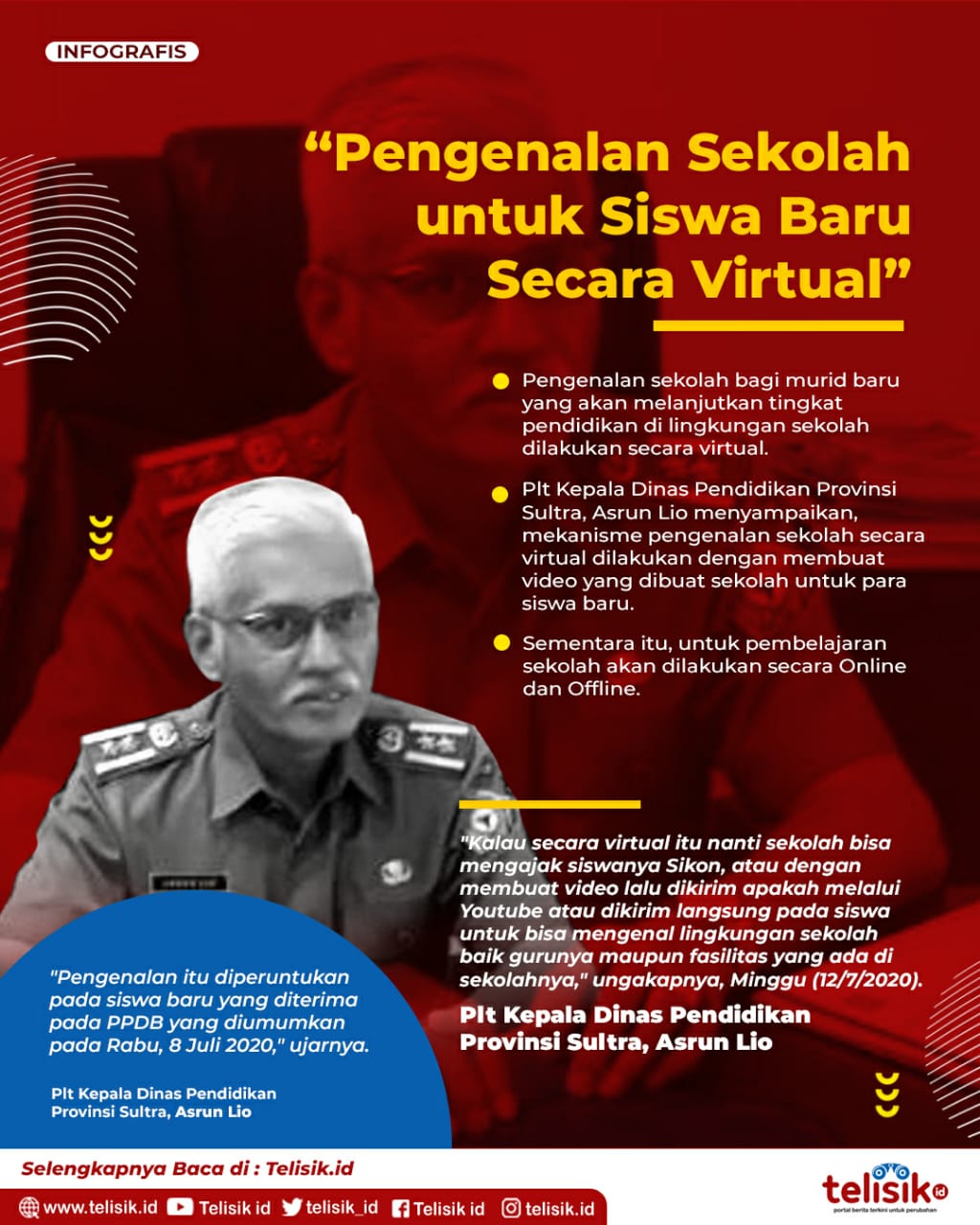 Infografis: Pengenalan Sekolah untuk Siswa Baru Secara Virtual