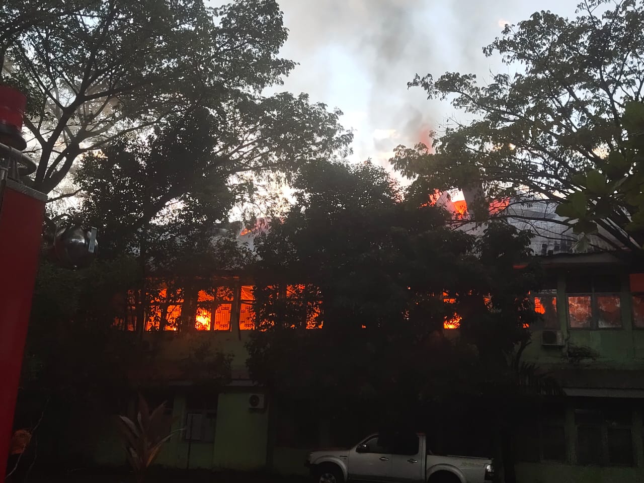 Kantor Dinkes Sulsel Terbakar, Labfor Polri Selidiki Penyebabnya