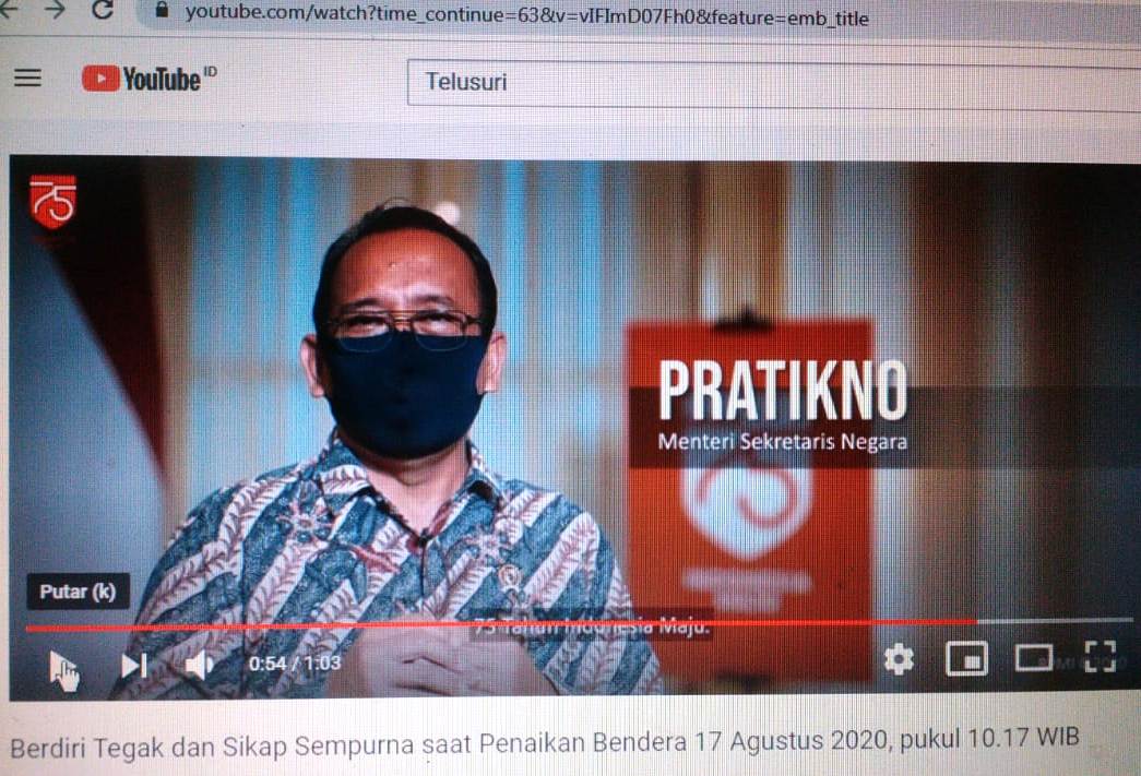 Masyarakat Diimbau Berpartisipasi Dalam Peringati Detik-Detik Proklamasi Secara Virtual