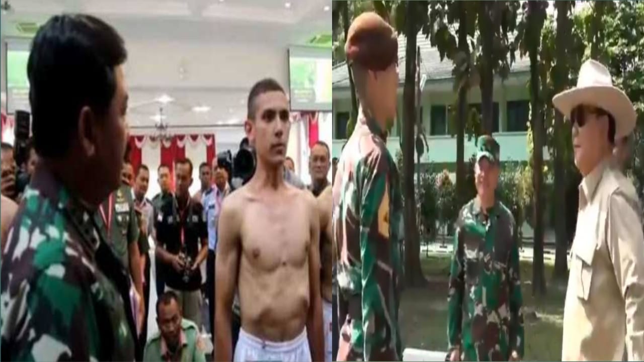 Momen Prabowo Rapikan Kerah Baju Enzo Ali, Taruna Akmil Keturunan Perancis