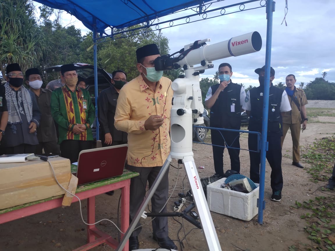 Penentuan Awal 1 Dzulhijjah, Hilal Tidak Terlihat Tertutup Awan Tebal