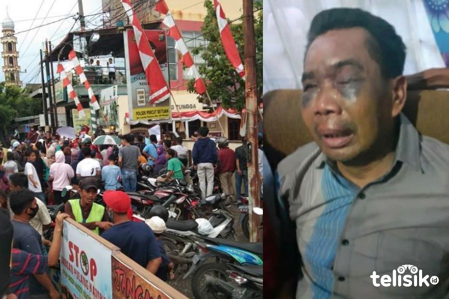 Saksi Kasus Pembunuhan Diduga Dianiaya, Polsek Didemo