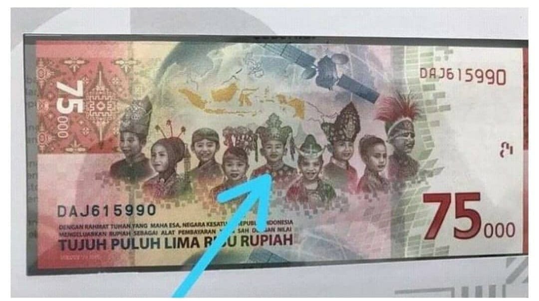 Ada Busana China di Uang Pecahan Rp 75 Ribu, Netizen Ini Banjir Hujatan