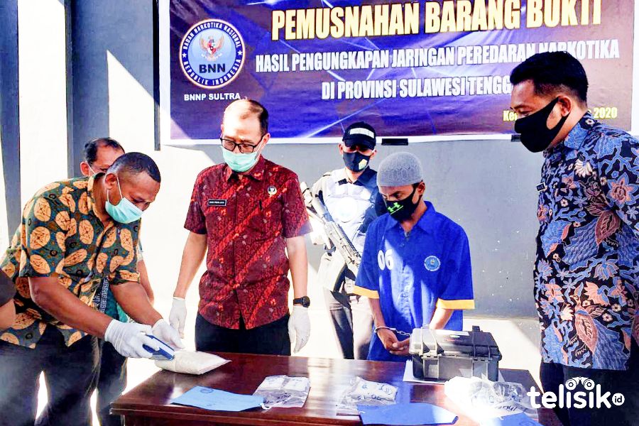 BNNP Sultra Musnahkan 3,6 Kilo Sabu
