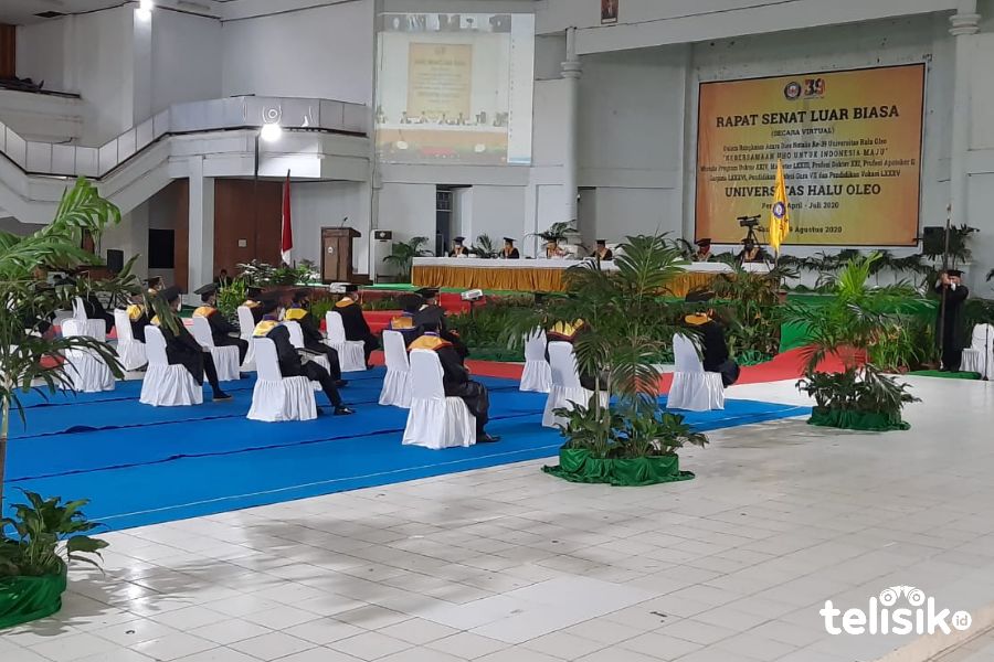 Gelar Wisuda Tatap Muka, UHO hanya Hadirkan 30 Wisudawan Terbaik