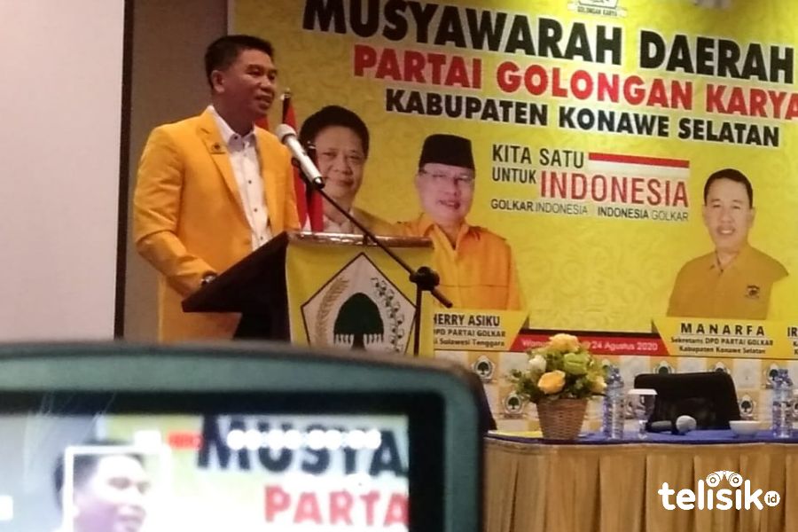 Janji Bupati Belum Terlaksana, Irham Kalenggo Lanjutkan Bangun Kantor Golkar Konsel