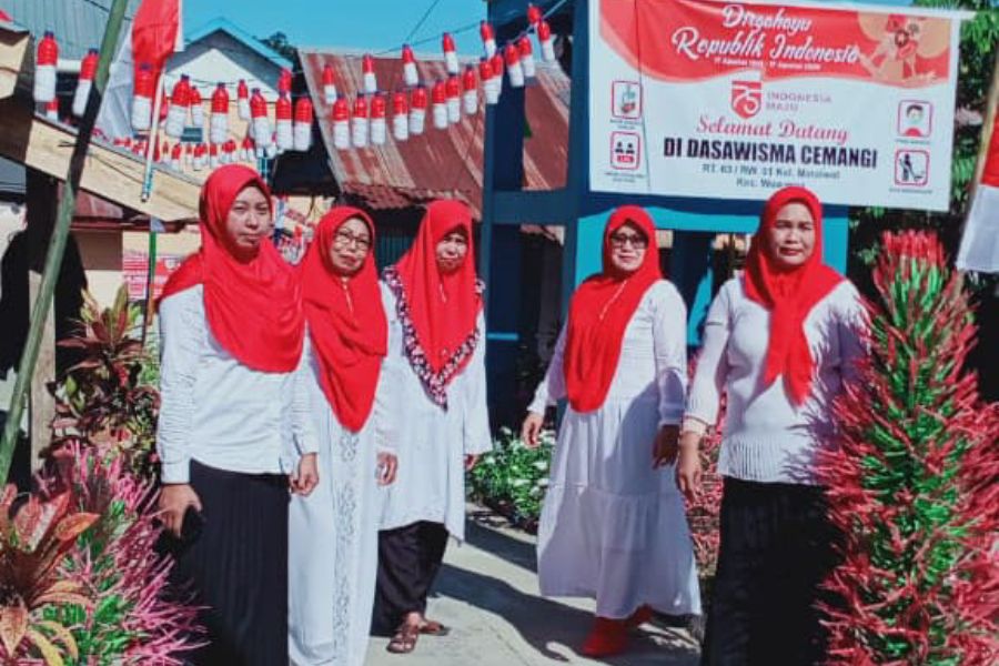 Kreativitas Warga Mataiwoi, Manfaatkan Barang Bekas Perindah Lingkungan