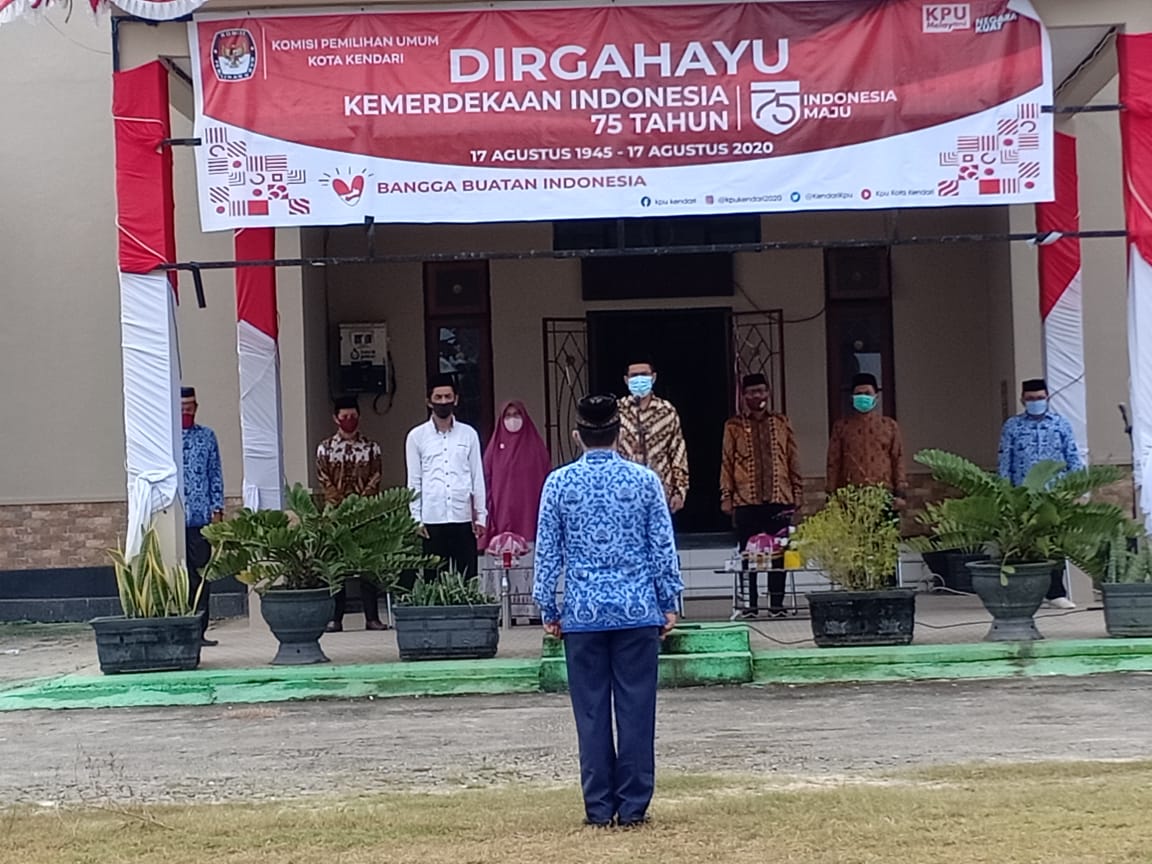 Peringati HUT Kemerdekaan, KPU Kendari: Berjuang Bersama Lawan COVID-19