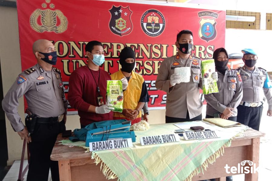 Polisi Tangkap Residivis, Narkoba Disimpan di Bungkus Teh China