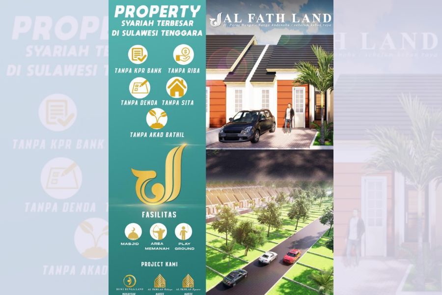 Properti Syariah Al Fath Land Tawarkan Tanah Kapling dan Rumah, Ini Keunggulannya