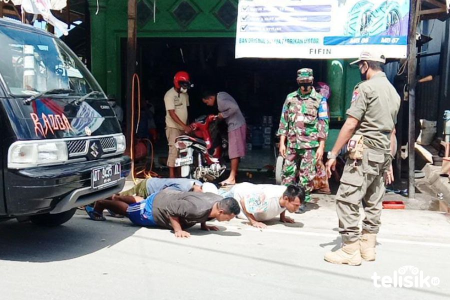 Di Wakatobi, Puluhan Pengemudi Disanksi Push-Up hingga Ucapkan Pancasila