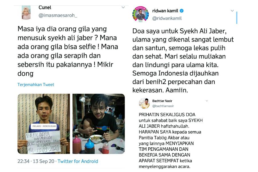 Ditusuk OTK, Syekh Ali Jaber Trending di Twitter