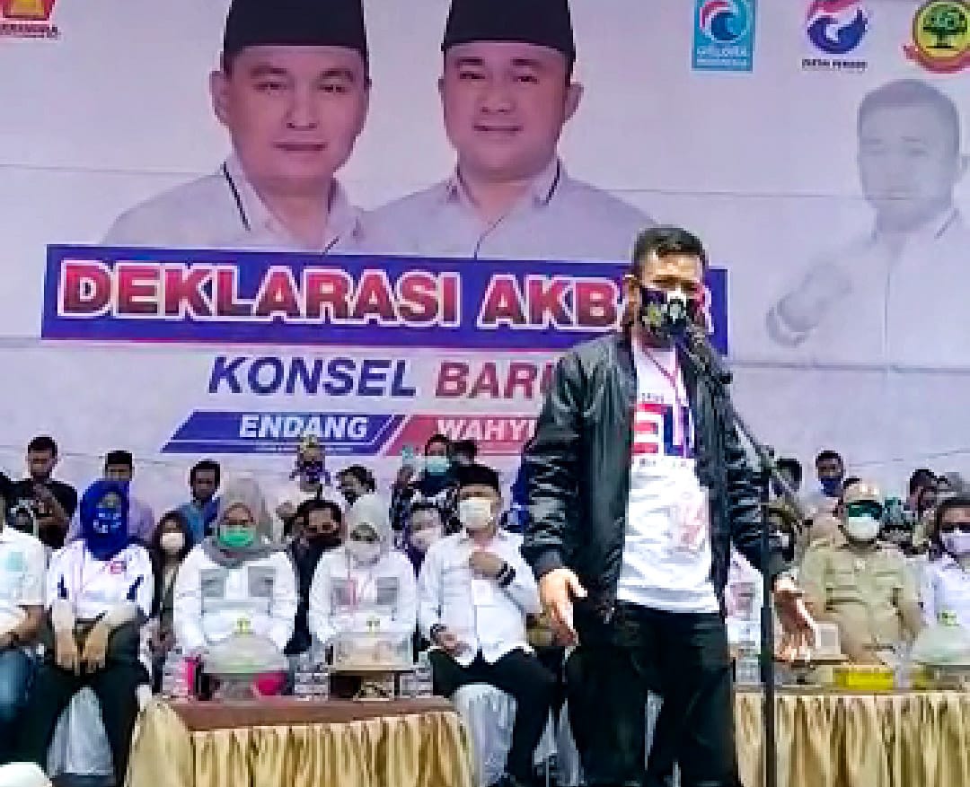Ketua Sayap Golkar, Radhan Nur Alam Dampingi Endang-Wahyu Mendaftar ke KPU