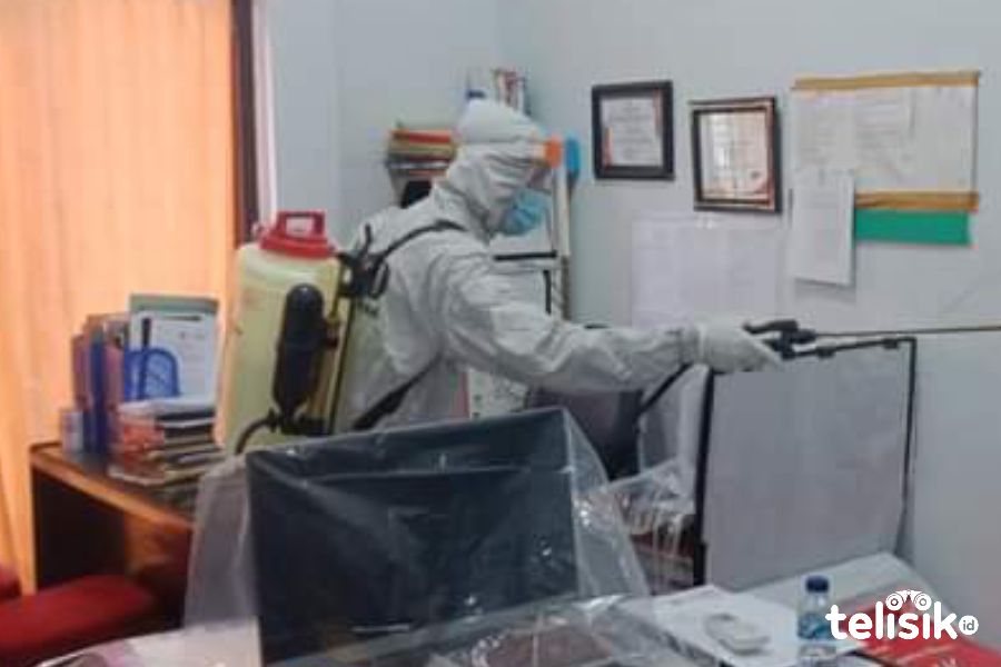 KPU Muna Disterilkan dari Ancaman COVID-19