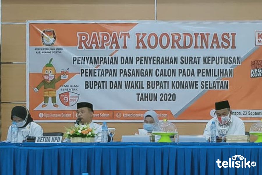 KPU Tetapkan Tiga Paslon di Pilkada Konsel