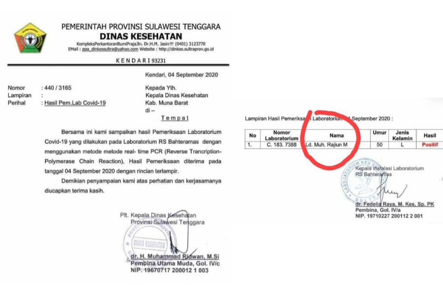 Perbedaan Nama Rajiun pada Hasil Swab Timbulkan Kecurigaan