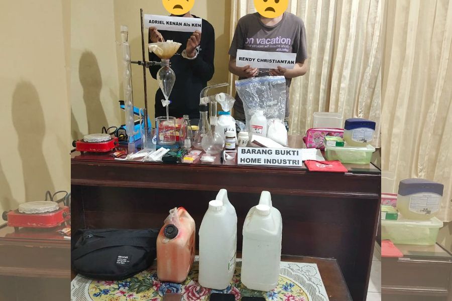 Polda Sultra Gagalkan Pembukaan Pabrik Sabu Home Industry