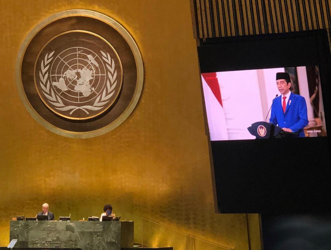 Sidang PBB, Jokowi Dorong Kemitraan Global Penanganan COVID-19