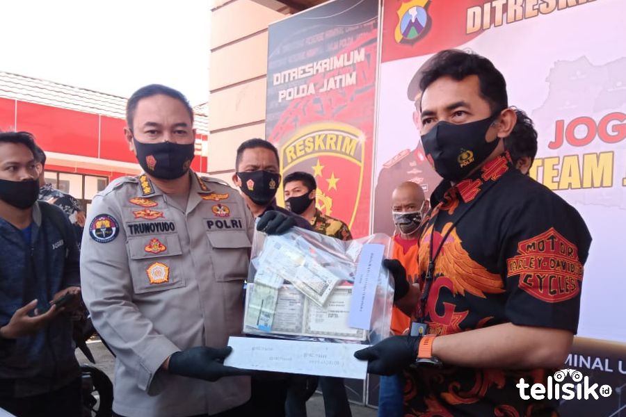 Tangkap Penadah, Polda Jatim Bekuk Komplotan Curanmor