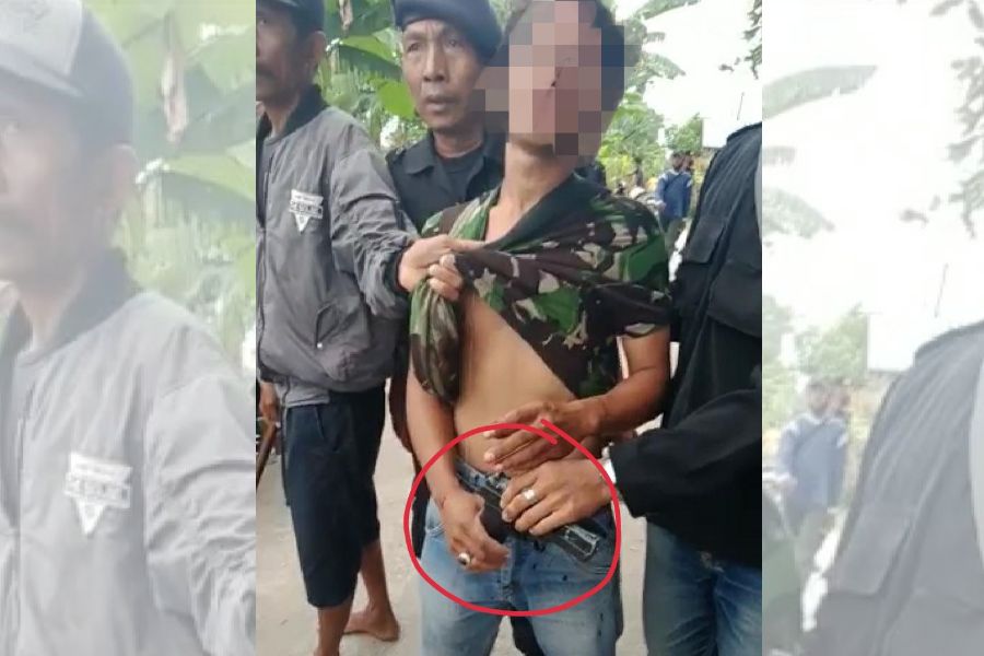 Diduga Keributan Antara Kelompok di Deli Serdang Viral Bawa Senpi